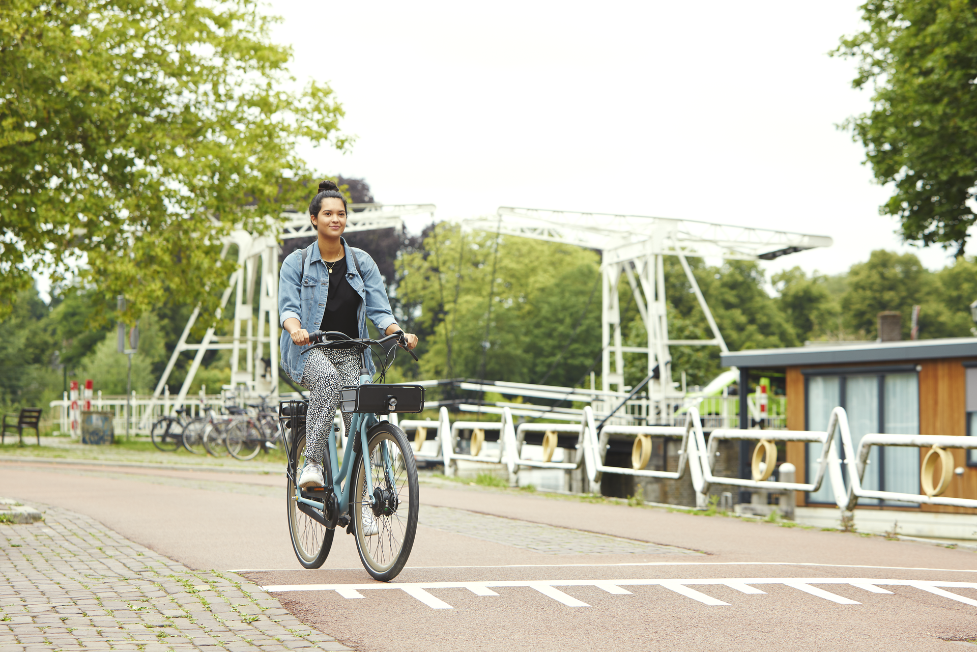 fiets met voorwielmotor